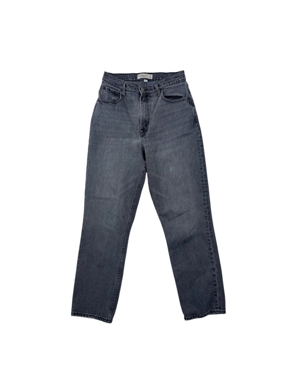 ✨3/$30 Abercrombie & Fitch 27/4 Short 90s Ultra High Rise Straight Jeans Gray